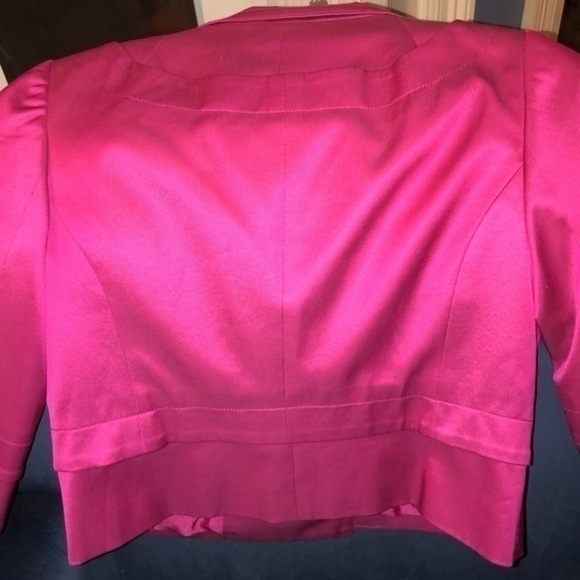 Trina Turk hot pink‎ double breasted jacket size 4 beautiful color - Picture 3 of 6